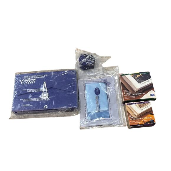 Creative Memories Mixed Lot mounting corners, polishing cloth, journaling box - Picture 1 of 6